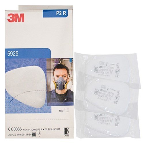 3M 5925 P2 R toz ve sis partikül fitresi 6000 serisi ve 7000 serisi maskeler için P2 filtre